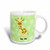 3dRose Green Baby Giraffe Mug, 11 oz, Multicolor