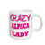 3dRose Crazy Alpaca Lady Ceramic Mug, 11 oz