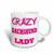 3dRose mug_175009_1 Crazy Dachshund Lady Ceramic Mug, 11-Ounce