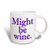 3dRose mug_193441_1 Might Be Wine Purple Ceramic Mug, 11-Ounce