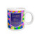 3dRose 173073_2"Balloons With Purple Banner Happy 80th Birthday Ceramic Mug, 15 oz, White