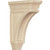Ekena Millwork CORW03X07X10LUMA Wood Corbel, 3 3/8"W x 6 3/4"D x 10"H, Maple