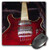 3dRose LLC 8 x 8 x 0.25 Inches Mouse Pad, Up-close Red Guitar (mp_35380_1)