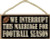 MAIYUAN We Interrupt This Marriage for Football Season Primitive Wood Plaque Signs Home Decor 10x5(35BW977)
