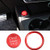 Xotic Tech Red Keyless Start Engine Stop Cover with Ring for Audi A4 A5 Q5 S4 Q7 S5 - RS Style Start Stop Button Trim