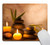 Smooffly Gaming Mouse Pad Custom,Aromatic Candles and Zen Stones Rectangle Mouse Pads for Computers Laptop