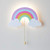 Lights4fun, Inc. Rainbow & Cloud Battery Operated LED Bedroom Wall Night Light