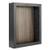 FRAME YI 8x10 Shadow Box | Top Loading Shadow Box | ShadowBox Display Case | Wood Deep Shadow Box | Ticket Shadow Box with Slot | Memory Box (Black Shadow Box with Brown Backboard, 8x10)