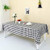 Zdada Checkered Tablecloth 150cm by 260 cm Polyester Plaid Table Cover Faric(Black and White Check)