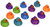 Rhode Island Novelty 2" Multi-Color Pattern Rubber Duck (12 Piece)