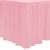 Party Essentials Heavy Duty Plastic Table Skirt, 29" x 14', Pink