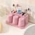 Bathroom Toothbrush Toothpaste Holder Stand Organizer Plastic Storage Rack Set 3 Colors
