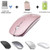 Wireless Mouse, Computer Mouse, 2.4G Slim Silent Click Noiseless Optical Mouse, Wireless Mouse for Laptop,MacBook pro,Notebook, Desktop, PC(Rose Gold)