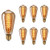 Dimmable 40W Edison Light Bulbs ST64 Filament Vintage Bulb Antique Style Incandescent Light Bulbs - E26 Base - Clear Glass - Spiral Lamp (6 Pack) for Chandeliers Wall Sconces Pendant Lighting