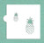 Pineapple Cookie and Craft Stencil CM097 by Designer Stencils