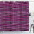 Ambesonne Magenta Shower Curtain, Vintage Knit Pattern Featured Variations of Pink Tone Nostalgic Vibrant Art, Cloth Fabric Bathroom Decor Set with Hooks, 70" Long, Violet Fuchsia