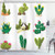 Ambesonne Cactus Decor Shower Curtain, Mexican South Desert Animals Cactus Plants Skeletons Flowers Cartoon Image, Fabric Bathroom Decor Set with Hooks, 75 Inches Long, Multicolor