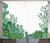 Ambesonne Cactus Curtains, Arizona Desert Themed Doodle Cactus Staghorn Buckhorn Ocotillo Plants, Living Room Bedroom Window Drapes 2 Panel Set, 108" X 96", Light Green