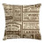 Ambesonne Vintage Throw Pillow Cushion Cover, Mega Pack Old Advertisement Designs Retro Style Calligraphy Illustration, Decorative Square Accent Pillow Case, 18" X 18", Brown Cream