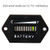 Cococart Universal LED Battery Indicator Meter Gauge Capacity Meter Testers for EZGO Club Car Yamaha Car Marine Jet Ski Golf Cart Motor Hex (12~72V)