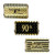 Black and Gold 90th Birthday Mini Candy Bar Wrappers | Shiny Foil | 54 Count