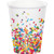 Creative Converting 324666 96 Count 9 oz Hot/Cold Paper Cups, Sprinkles
