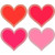 Valentine Mini Glitter Paper Cutouts Super Value Pack, 9 Pk. | Party Decoration