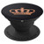 Rose Crown Queen Black Sand PopSockets Grip and Stand for Phones and Tablets