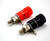 Amplifier Terminal Connector Binding Post Banana Plug Jack Socket Panel/Chassis Mount Connectors - Length:1.3" (Black Red) (20Pack)