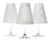 di Potter WS125 Manhattan Paper White Wine Glass Shade, White (Pack of 6)