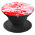 Red and White Marble Stone Texture Pattern PopSockets Grip and Stand for Phones and Tablets