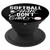 Softball Hair Don't Care Funny Catcher Hitter Girls Gift PopSockets Grip and Stand for Phones and Tablets