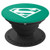 Superman Green & White Shield PopSockets Grip and Stand for Phones and Tablets