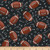 Timeless Treasures Footballs, Yard, Black
