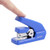 Deli Effortless Stapler, Mini Desktop Stapler, 15 Sheets Capacity, One Finger Touch Stapling, No Effort, Blue