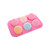 X-Haibei 6-Cavity Round Mixed Mooncake Chocolate Jello Soap Lotion Bar Silicone Mold