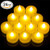 VMEKA Realistic Bright Flameless LED Tea Light Candles, Bright, Flickering, Battery Powered Fake Candles, Unscented Tealights, Pack of 24