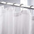 AmazerBath Waffle Shower Curtain, Heavy Duty Fabric Shower Curtains with Waffle Weave Hotel Quality Bathroom Shower Curtains, 72 x 78 Inches(White Honeycomb)