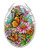 Amia Monarch and Coneflowers Glass Oval Suncatcher