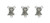 Silver Tone IHS Chalice First Communion Centerpiece Charm for Rosaries, 3/4 Inch, Pack of 3