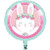 Creative Converting Bunny Party Mylar Balloons, 18", Pink