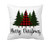 4TH Emotion Red Black Buffalo Christmas Tree Throw Pillow Cover Winter Farmhouse Cushion Case for Sofa Couch 18x18 Inches Cotton Polyester