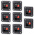 uxcell 8pcs 2 Way Jack Socket Spring Push Release Connector Speaker Terminal Strip Block