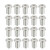 uxcell M6x15mm Rivet Hex Socket Head Insert Nut Screw Post Nickel Plated 20pcs