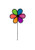 In the Breeze 10 Inch Neon Fusion Flower Spinner - Colorful Wind Spinner for your Yard and Garden