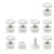 uxcell Leveling Feet 25 x 25mm Square Tube Inserts Kit Furniture Glide Adjustable Leveler for Table Desk Leg 8 Sets