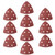 uxcell Detail Sander Sandpaper, Triangular Sanding Paper, Hook and Loop Sanding Pads, Triangle Oscillating Multi Tool, 80 Grits 6 Holes, 10pcs