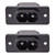 uxcell uxcell C8 Panel Mount Plug Adapter 250V AC 2.5A 2 Pins IEC Inlet Module Plug Power Socket Straight Pack of 2