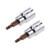 uxcell 3/8-Inch Drive Bit Socket Torx T20 S2 Steel 48mm Length 2 Pcs