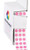 ChromaLabel 1/4 Inch Round Permanent Color-Code Dot Stickers, 1000 per Dispenser Box, Rose